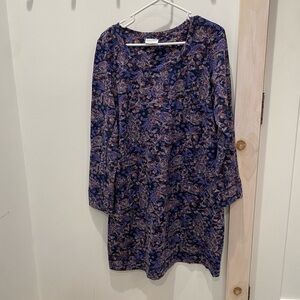 J. Jill Fit Paisley Floral Dress Sz. M